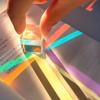 Colorful Light Prism Sun Catcher Cube - Glass Ornament and Creative Decompression Gift