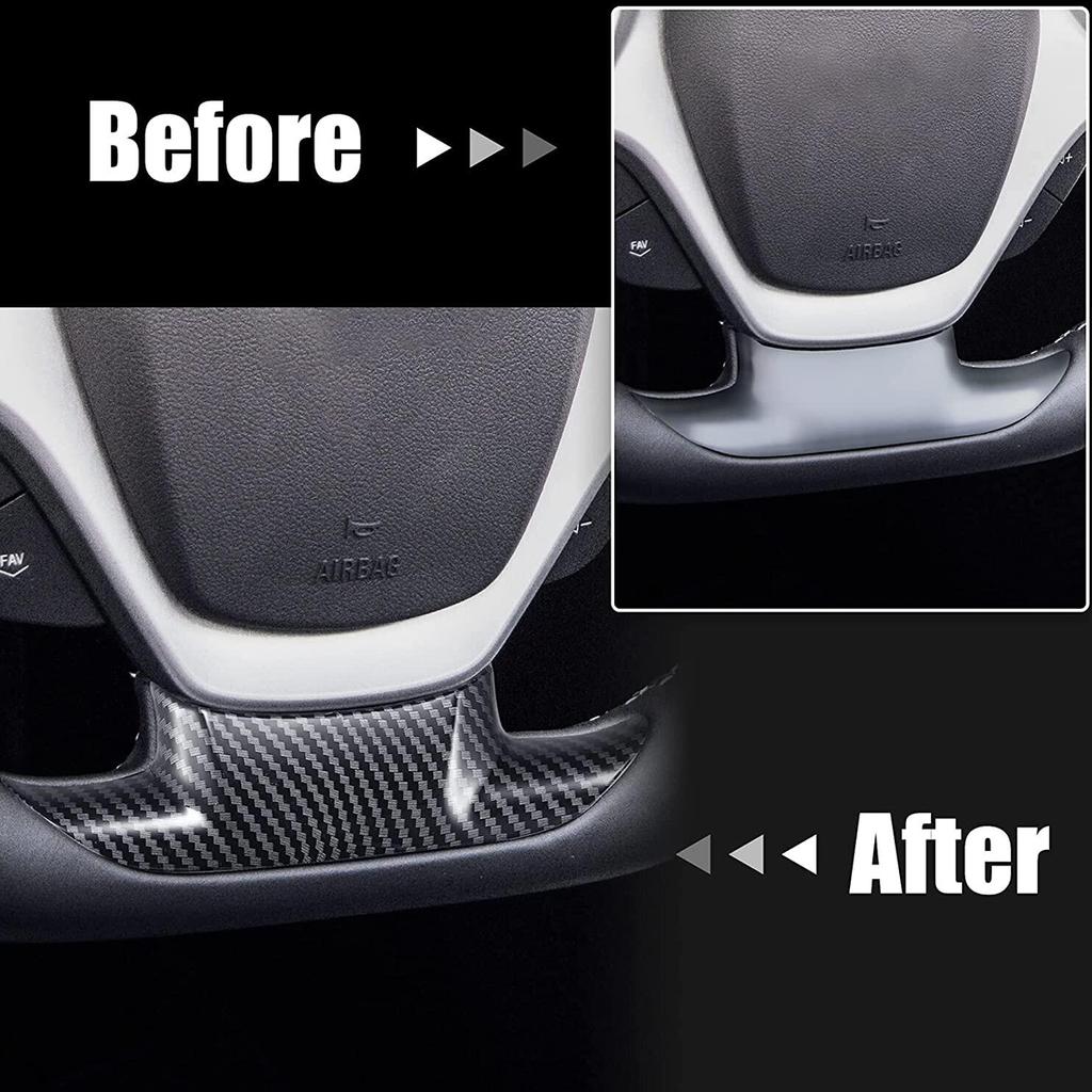 Чехлы на руль автомобиля в стиле углеродного волокна, наклейка для Chevrolet Corvette C7 2014-автомобильное украшение интерьера