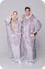 Koc Bluza Oversize Ciepła Gruba Kocobluza 2W1 Xxl Szara Futrzak [Kb-Xl1]
