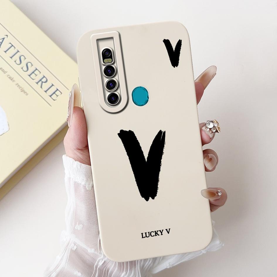 For Tecno Camon 15 Pro Case CD8 Luxury A Z Initial Letters Soft Silicone Bumper For Tecno Camon 15 Premier Camon15 Air CD6 Shell