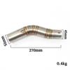GSXR1000 High Quality Motorcycle Exhaust Middle pipe link pipe For suzuki GSXR1000 GSX R1000 GSXR 1000 2005 2006 K5 K6 Link Pipe