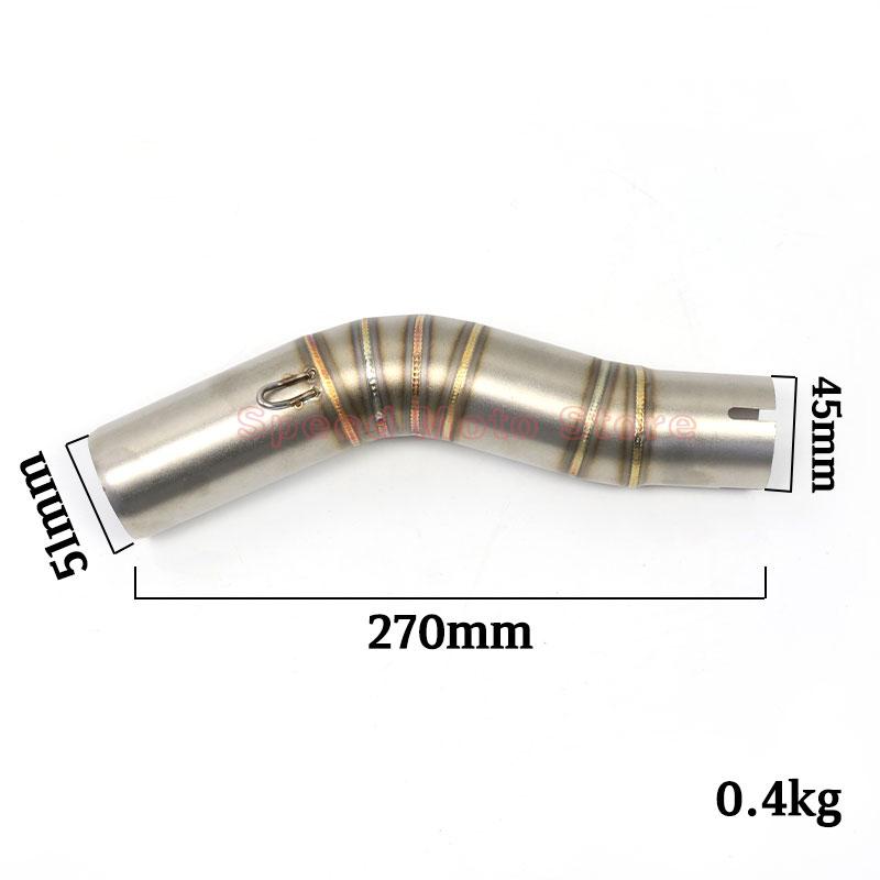 GSXR1000 High Quality Motorcycle Exhaust Middle pipe link pipe For suzuki GSXR1000 GSX R1000 GSXR 1000 2005 2006 K5 K6 Link Pipe