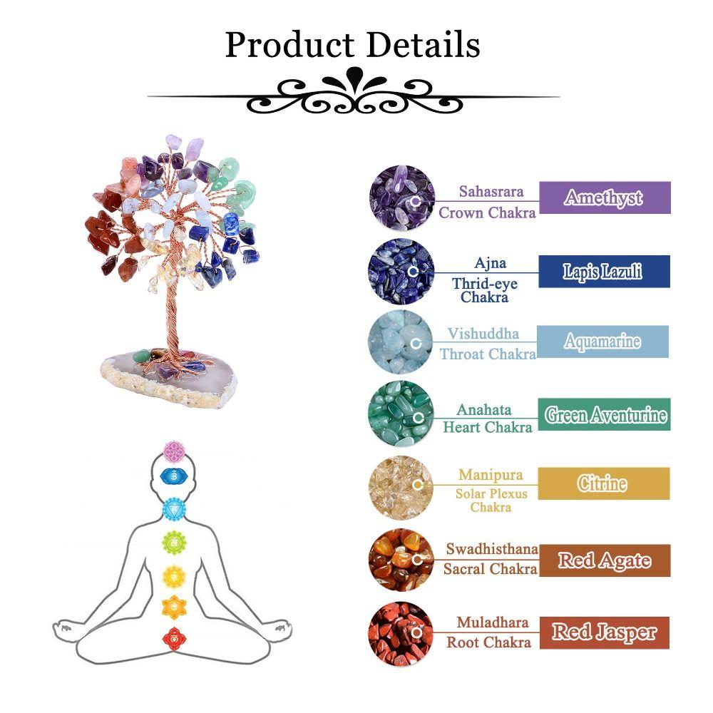 Агатовое денежное дерево семь цветов фэн-шуй декор удача стол декор для домашнего офиса стол