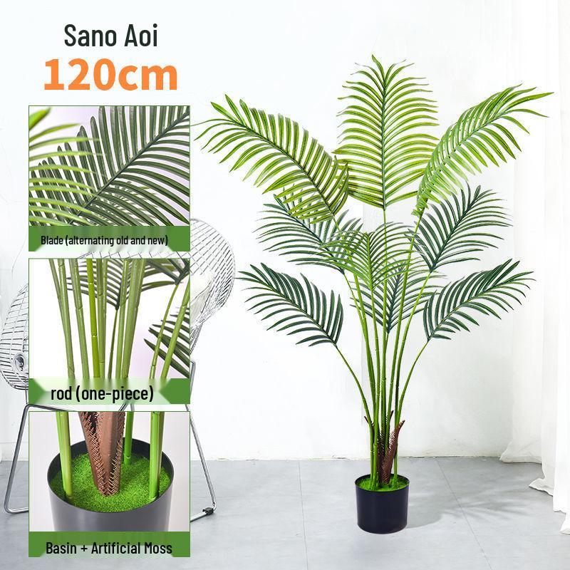 Artificial Indoor Plants & Trees: Monstera, Areca Palm, Jacaranda, Nandina, Rubber Fig - Free Shipping