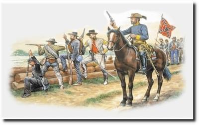 Platz Italeri Масштаб 1/72 Историческая фигура Гражданская война Конфедеративная пехота Пластиковая модель IT6014 (Человек)