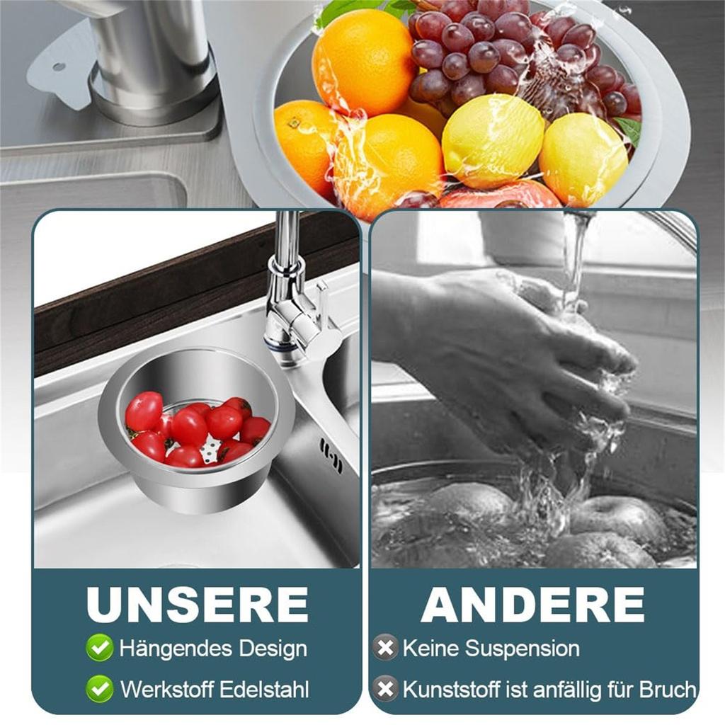 Multi-functional Basket,Stainless Steel Swan Sink Strainer Basket, Tap Hanging Filter Basket, Corner Sink Strainer