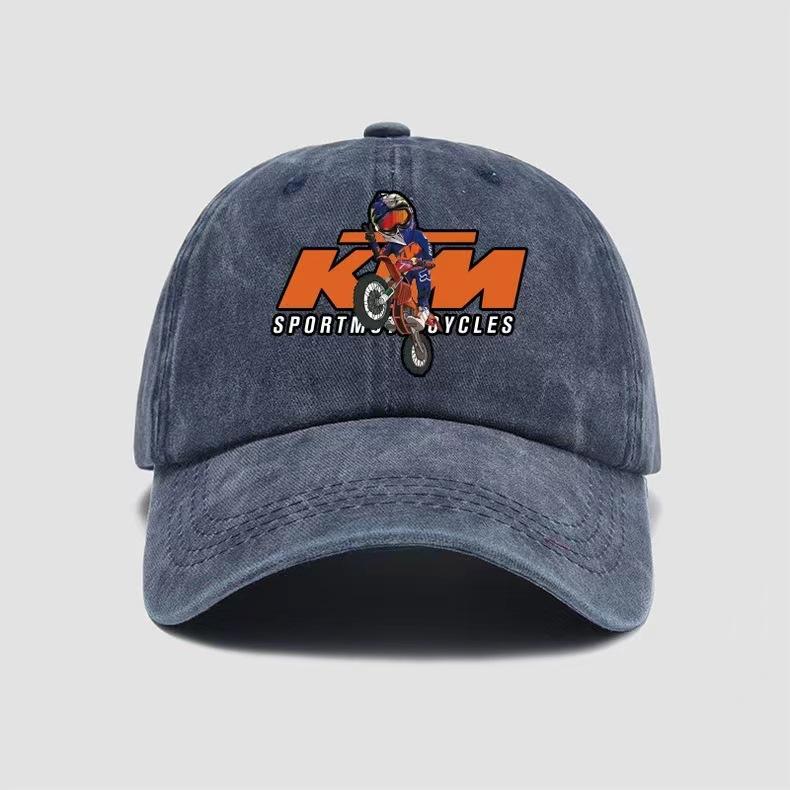 Washed printed cap, old hot-selling baseball cap, men's retro pure cotton cap, outdoor travel visor