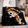 1 шт. Плед One Piece Мягкий Теплый Всесезонный Плед для Дивана, Кровати, Автомобиля, Офиса Яркий Цветной Дизайн, Прочный и Уютный Подарок