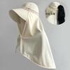 Integrated Neck Protection Sun Protection Oversized Shawl Bucket Hat Ultraviolet Summer Outdoor New Face Cover Sun Hat Sun Hat