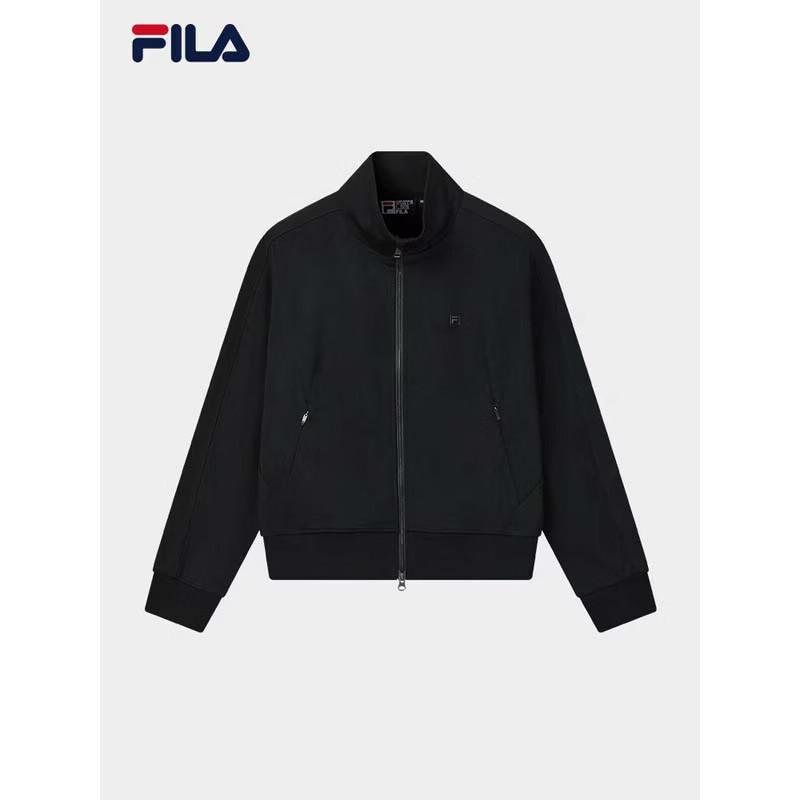 Fila Женская вязаная куртка с длинным рукавом и воротником-стойкой