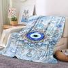 Lotus Eye Mandala Spiritual Harmony Blanket Sofa Blanket Camping Trip Machine Washable Air Conditioning Blanket Office Rest Blanket