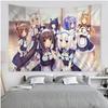 NEKOPARA Аниме Цветной Гобелен Настенный Бохо Гобелены на Стену Мандала Домашний Декор для Гостиной Спальни Общежития