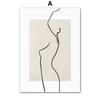 Minimalism Line Girl Heart Geometric Abstract Posters And Prints Canvas Painting Wall Art Pictures Living Room Home Decoration