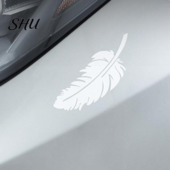 Scratch Repair Feather Sticker Car Auto Body Bumper Coverage Waterproof PET Removable Self-adhesive Decoration Decal Automobile Supplies