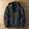 Мужская легкая ветрозащитная водонепроницаемая куртка на весну и осень со съемным капюшоном