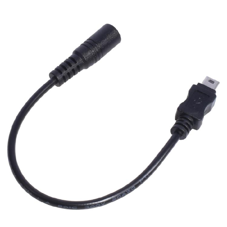 Мини USB-кабель питания 5 В 3 А, разъем DC 5.5 x 2.1 мм для зарядки динамика, MP3, MP4