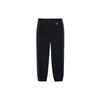 Li Ning Sports Trend Series Printed Drawstring Cuffed Fleece Теплые свободные трикотажные спортивные штаны для мужчин Черные AYKSB47-3