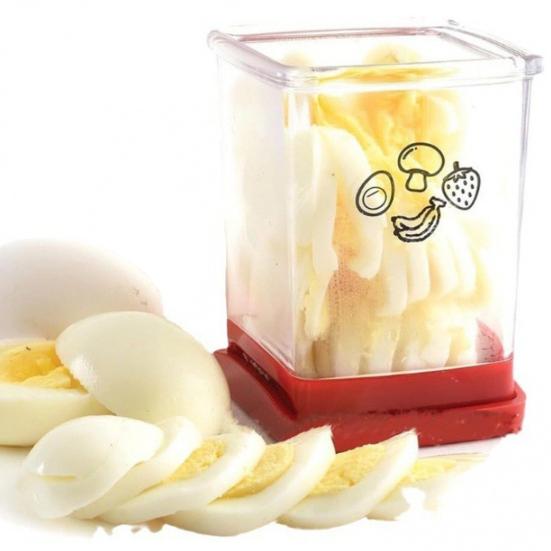 1/2/3 Pcs Fruit Cup Slicer with Push Plate Strawberry Bananas Kiwis Cutter Integrated Blade Design Dishwasher Safe Vegetable Salad Kitchen Gadget