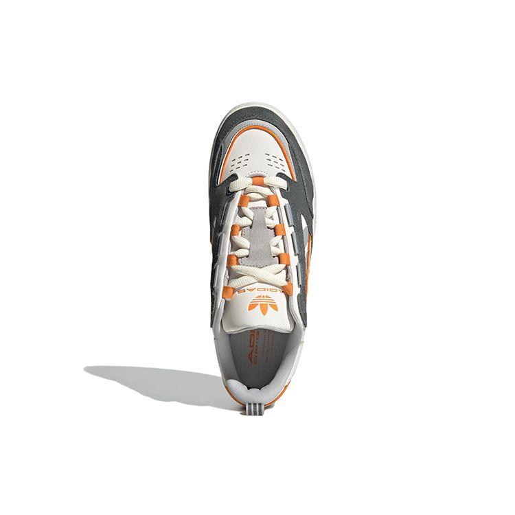 Adidas Оригинальные Adi2000 Кожа Ретро Нескользящие Амортизирующие Низкие Кеды для Скейтборда Унисекс Кроссовки Белый Серый GX2164