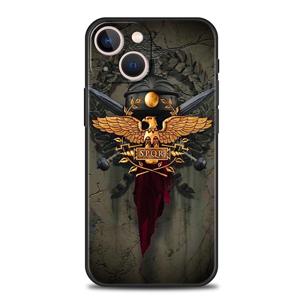 Чехол для телефона iPhone 17 16e 15 14 13 12 11 Pro Max SE 7 8 Plus Оболочка iPhone 16 Мягкий ТПУ Чехол Эмблема Римской Империи