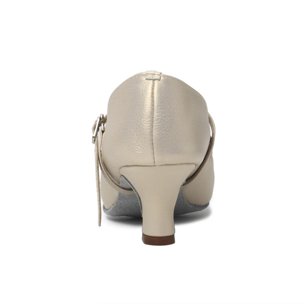 Женская обувь для современных танцев, обувь для бальных танцев на мягкой подошве с закрытым носком, средний каблук