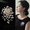 Elegant Pearl Flower Brooch Pin Badge For Women Girls Fashion Clothes Suit Accessories Jewelry Gifts