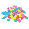 100PCS Circular Color Mathematics Shape Cognition Wooden Toys Montessori Toy Education for Children Arithmetic Figure