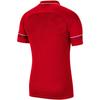 Nike DF Academy 21 Polo SS Jr, for Boy red T-shirts