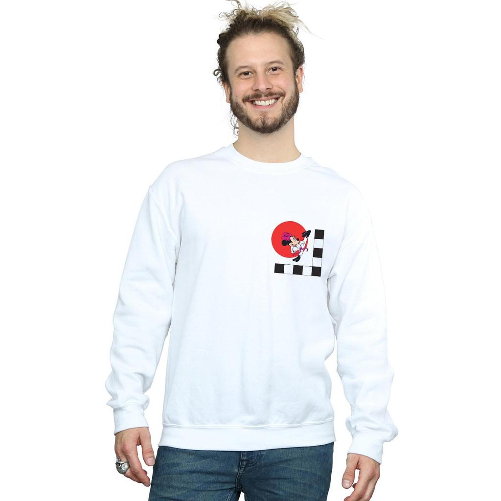 Disney Mens Minnie Mouse Karate Kick Sweatshirt