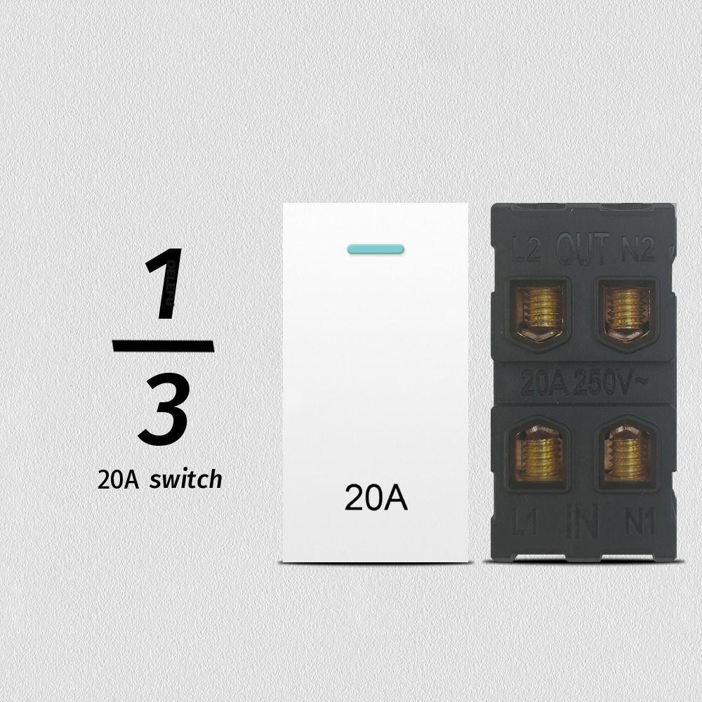 220V 16A 250V Modular Sockets And Switches Panel Wall Switch for EU Standard Wall Mount DIY
