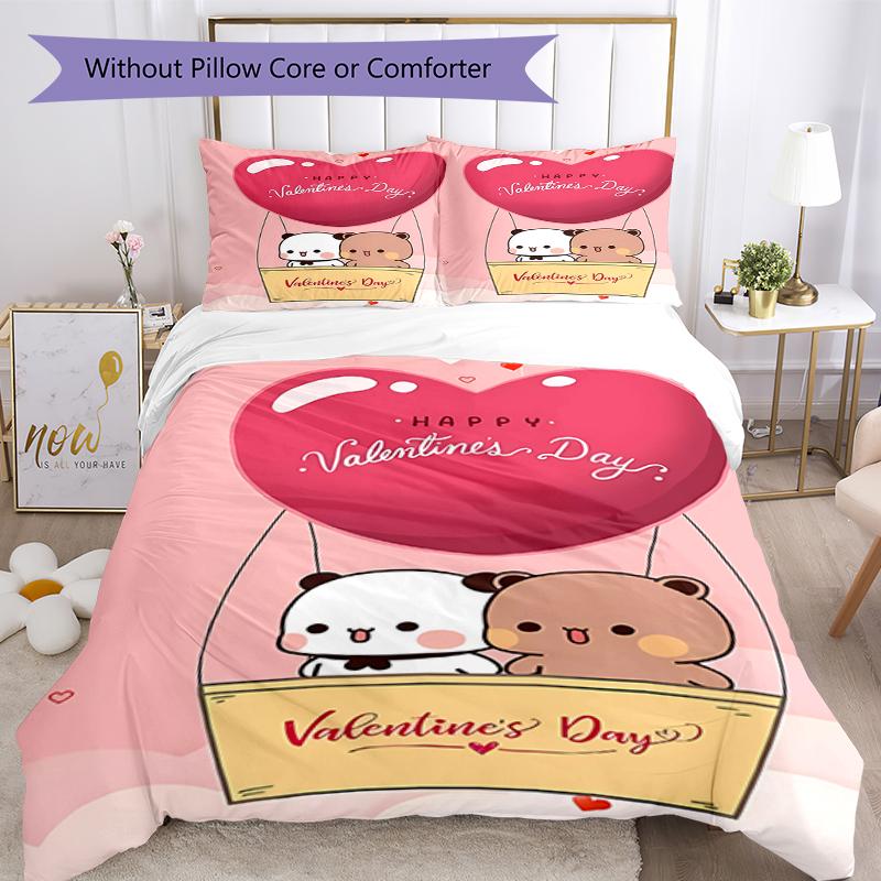 3pcs Bubu Dudu Bedding Set Duvet Cover Closure Includes 1 Duvet Cover & 2 Pillowcases, Soft and Comfortable for All Seasons.