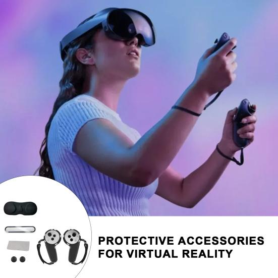 Силиконовый защитный кожух контроллера с противоскользящей рукояткой и защитой линз Защита гарнитуры VR