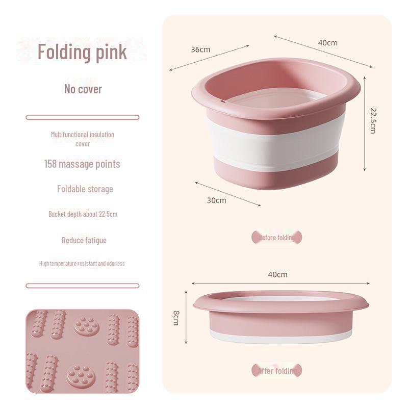 Портативная складная ванна для ног с массажем, повышенная конструкция для замачивания голеней