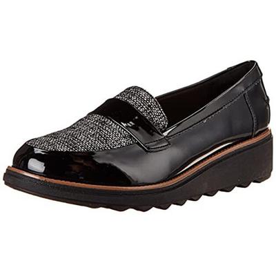 Женские слипоны Clarks Sharon gracie black, серые