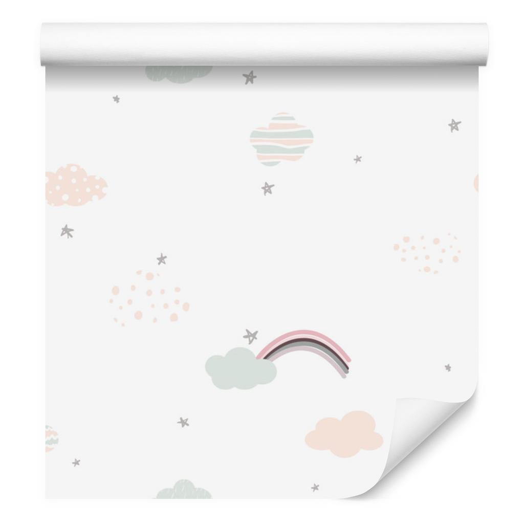 Stars, Rainbows and Clouds Wallpaper for Living Room and Bedroom 50x1000