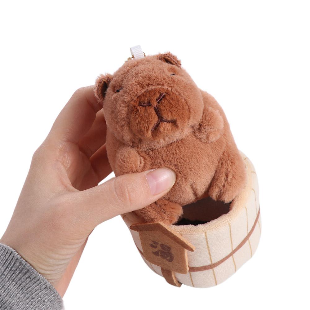 Японский стиль Капибара плюшевые куклы неторопливый автомобильный брелок забавный капибара брелок мальчик