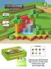Межграничный MC My Block World Магнитный конструктор: Детские развивающие игрушки с магнитными частицами - Тема: Первобытный лес