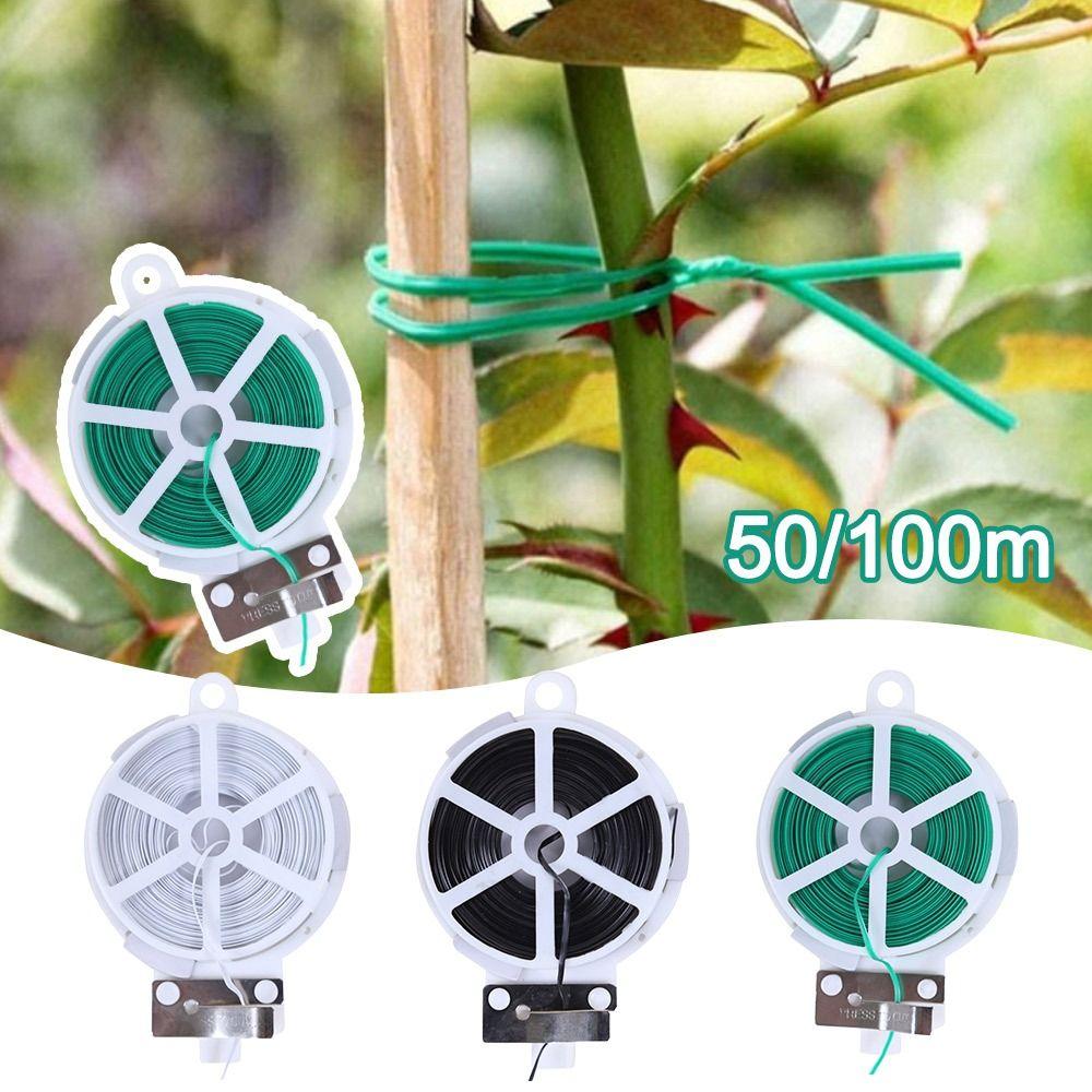 Plant Twist Ties Garden Cable Ties 20/50/100m Plant Bundle Iron Wire