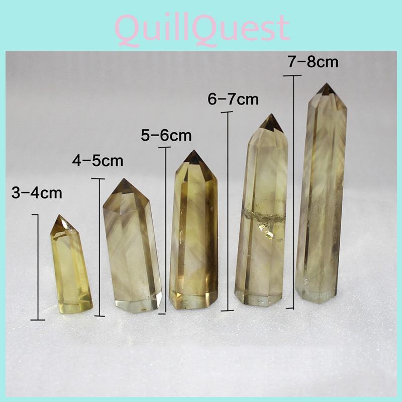 Потрясающий натуральный дымчатый цитрин кварц обелиск кристалл жезл для исцеления и домашнего декора