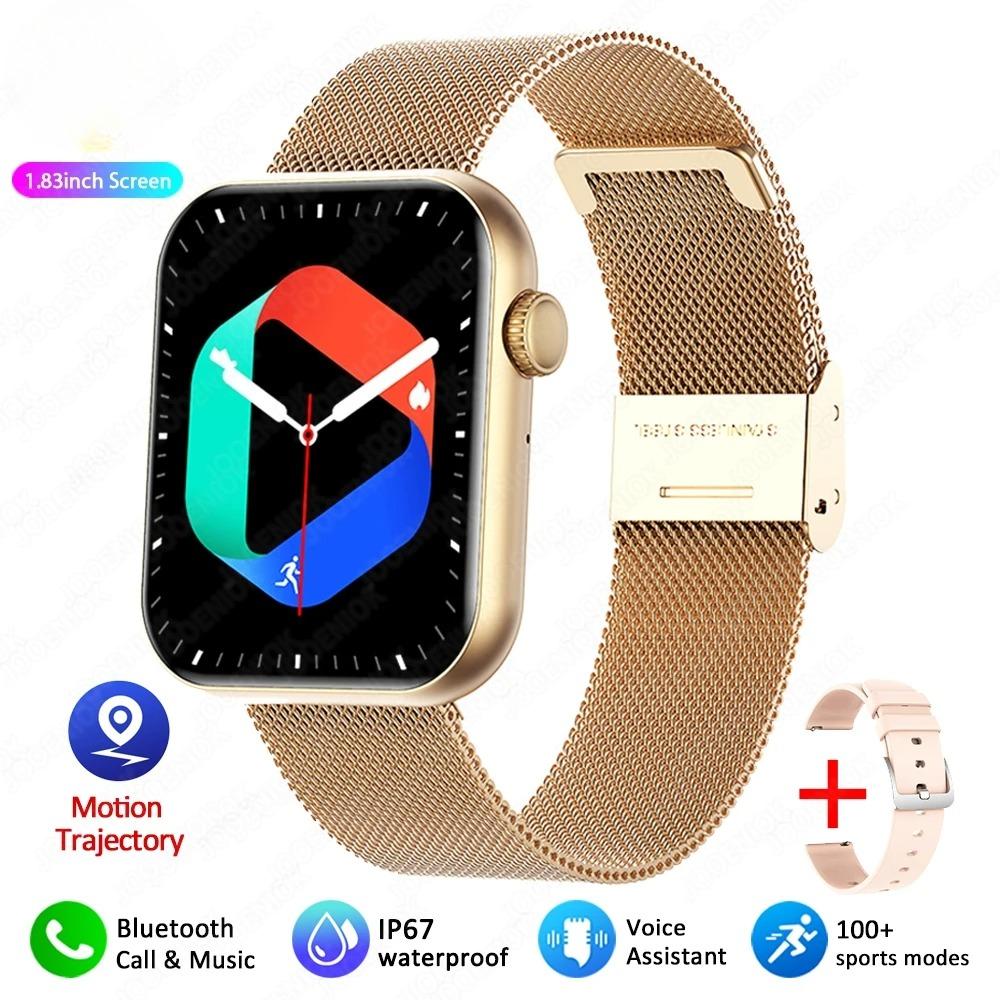 Новые умные часы с Bluetooth-звонками, женские часы с монитором здоровья, настраиваемый циферблат, водонепроницаемые часы для фитнеса и спорта, мужские