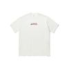 Li-Ning Logo Print Crew Neck Oversized T-Shirt Unisex Tops Off-White AHSU255-1