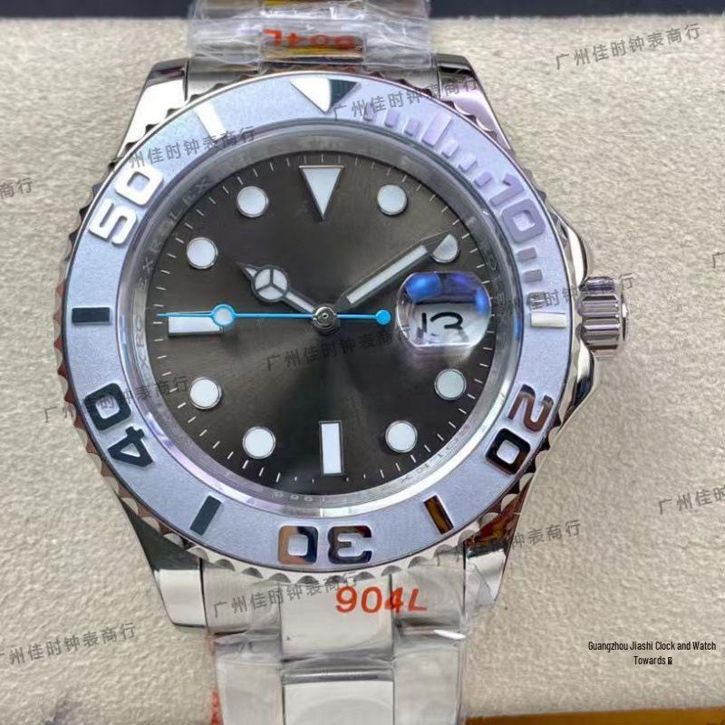 Rolex Yacht-Master 126622 40мм Серый Циферблат Резиновый Ремешок Мужские Автоматические Люксовые Часы