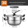 maxcook Пароварка из нержавеющей стали, 32 см, 2-уровневая