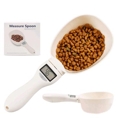 Ложка для измерения веса корма для собак и кошек с ЖК-дисплеем, электронные кухонные весы 800 г, кухонный инструмент для измерения веса молока и кофе