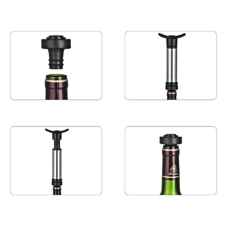 4 шт. Домашний вакуумный насос для хранения вина, многоразовая пробка для бутылки шампанского, силиконовая герметичная пробка для вина, аксессуары для бара