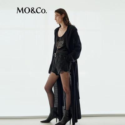 МО&Ко. Женский длинный блейзер из смесовой шерсти