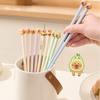 1/5 Pairs Easy To Use Chopsticks Food Supplement Food Clip Cartoon Capybara Chopsticks  Kids Supply