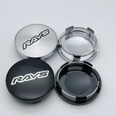 4 шт. Колпачок ступицы колеса автомобиля JDM с логотипом RAYS 58 мм, значок, колпак ступицы колеса, колпачки на диски, аксессуары для стайлинга автомобиля