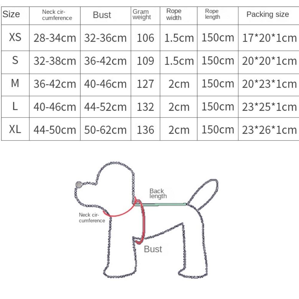 Anti-Escape Cat Chest Strap Vest Cute Dog Collar Harness For Small Medium Dog Cat