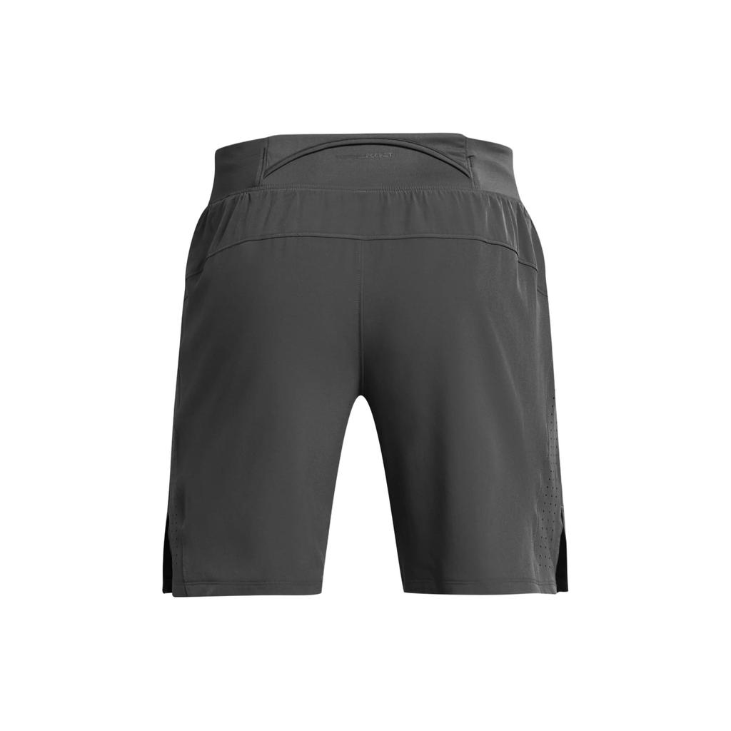 Under Armour Шорты мужские повседневные со шнуровкой и логотипом средней посадки, темно-серые 1376508-025